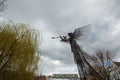 Memorial complex Star Wormwood. Sculpture Trumpeting Angel in Chornobyl