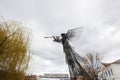 Memorial complex Star Wormwood. Sculpture Trumpeting Angel in Chornobyl