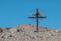 Memorial cross in the desert