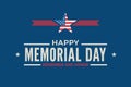 Happy Memorial Day Sign Royalty Free Stock Photo