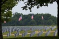 Memorial Day Abraham Lincoln National Cemetery Royalty Free Stock Photo