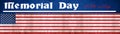 Memorial Day background banner panorama - Flag of united states and white lettering isolated on blue dark rustic texture, with Royalty Free Stock Photo