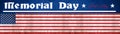 Memorial Day background banner panorama - Flag of united states and white lettering isolated on blue dark rustic texture, with Royalty Free Stock Photo