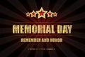 Memorial day background vector art