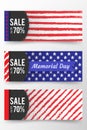 Memorial day banner. Remember and honor. Vector llustration for American holiday. Design template for poster, banner