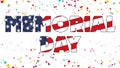Memorial Day Graphic 001 - High Resolution USA Flag1 Royalty Free Stock Photo