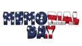 Memorial Day Graphic 006 - High Resolution USA Flag Royalty Free Stock Photo
