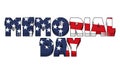 Memorial Day Graphic 004 - High Resolution USA Flag Royalty Free Stock Photo
