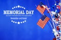 Memorial day message Royalty Free Stock Photo