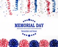 Memorial day message Royalty Free Stock Photo