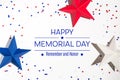 Memorial day message Royalty Free Stock Photo