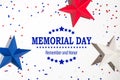 Memorial day message Royalty Free Stock Photo