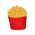 Memorial day picnic food illustration pop corn