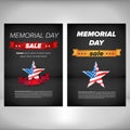 Memorial Day Poster With Flag