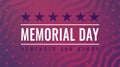 Memorial Day - Remember and Honor greeting card Royalty Free Stock Photo