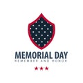 Memorial Day. Remember and Honor. USA. American Flag. Royalty Free Stock Photo
