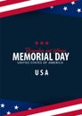 Memorial Day. Remember and Honor. USA. American Flag. Royalty Free Stock Photo