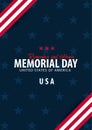 Memorial Day. Remember and Honor. USA. American Flag. Royalty Free Stock Photo