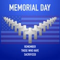 Memorial day remenber and honor our heroes Royalty Free Stock Photo