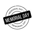 Memorial Day rubber stamp