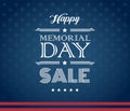 Memorial Day Sale American background vector