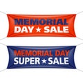 Memorial Day sale banners