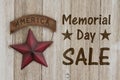 Retro Memorial Day sale message