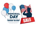 Memorial day sale poster