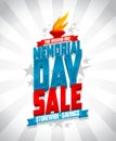 Memorial day sale storewide savings design.