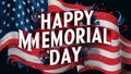 Memorial day social media post illastration Royalty Free Stock Photo