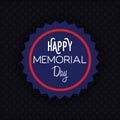 Memorial day. Vector illustration decorative background design Royalty Free Stock Photo