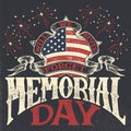 Memorial Day vintage greeting card