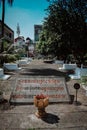 Memorial desk in S21 Tuol Sleng Prison Genocide Museum Phnom Penh Cambodia Royalty Free Stock Photo