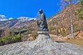 Memorial of Dr. Julius Kugy in Trenta in the Slovenian Triglav National Park, East Europe Royalty Free Stock Photo