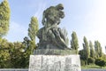 Memorial of the fallen Croatian soldiers in WW I in Zagreb,Croatia