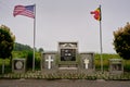 Memorial former American Cemetery in Foy, province of Luxembourg, Belgium