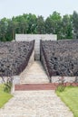 Memorial in former German-Nazi extermination camp