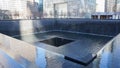 911 Memorial Fountain New York, Manhattan. Royalty Free Stock Photo