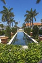 Memorial Fountain Pond Town Hall Palm Beach Florida Royalty Free Stock Photo