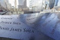 9-11 Memorial Fountains at Ground Zero - World Trade Center- MANHATTAN - NEW YORK - APRIL 1, 2017