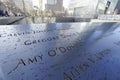 9-11 Memorial Fountains at Ground Zero - World Trade Center- MANHATTAN - NEW YORK - APRIL 1, 2017