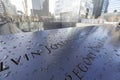 9-11 Memorial Fountains at Ground Zero - World Trade Center- MANHATTAN - NEW YORK - APRIL 1, 2017