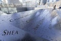 9-11 Memorial Fountains at Ground Zero - World Trade Center- MANHATTAN - NEW YORK - APRIL 1, 2017