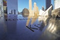 9-11 Memorial Fountains at Ground Zero - World Trade Center- MANHATTAN - NEW YORK - APRIL 1, 2017