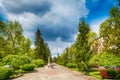 Memorial fountains for the Olympians. It is dedicated to athletes from Subotica who have won Olympic medals Royalty Free Stock Photo