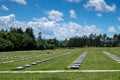 Memorial at a German military cemetery in Tuscany.,Italy Royalty Free Stock Photo