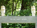 Memorial gravestone Royalty Free Stock Photo