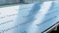 Memorial at Ground Zero Manhattan for September 11 Terrorist Attack with