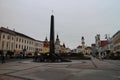 Memorial of Heroes of Soviet and Romanian army on main square in Banska Bystrica