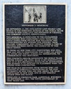 9/11 Memorial Historical Sign in Downtown Janesville, WI